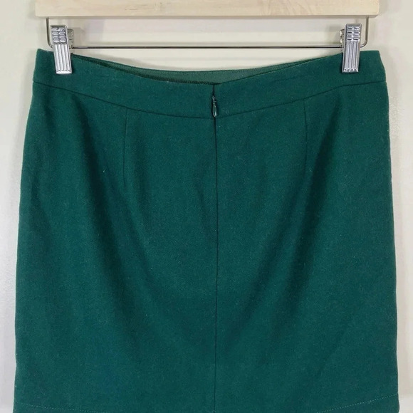 J.crew Shirttail Teal Wool  Blend Mini Skirt - Picture 9 of 11
